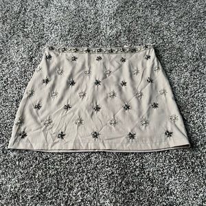 Beaded mini skirt size small